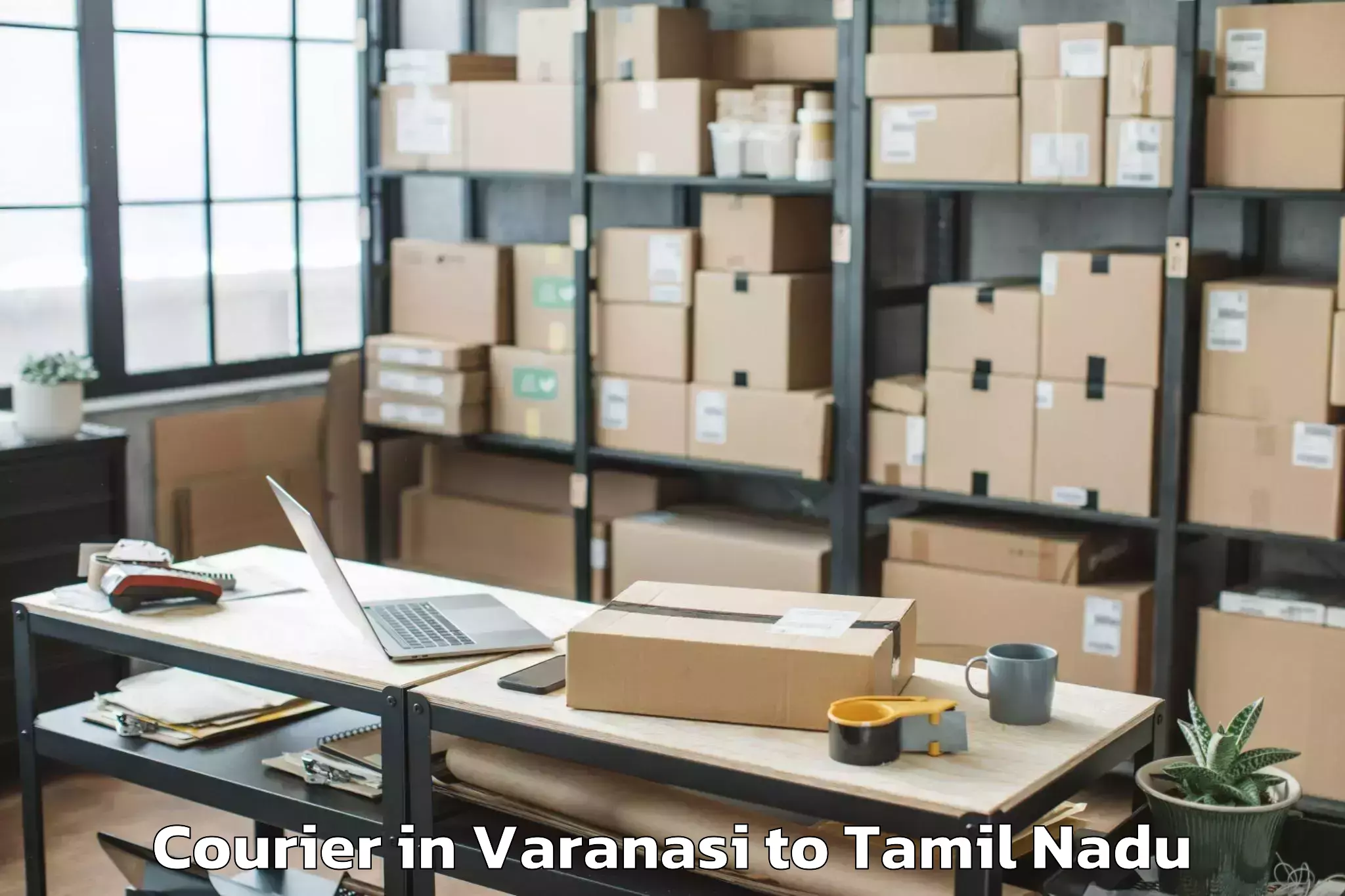 Trusted Varanasi to Ambattur Industrial Estate Courier